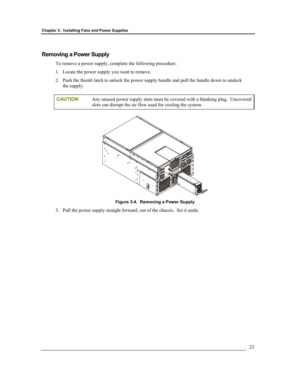 Removing a power supply | HP Integrity rx4610 Server User Manual | Page 30 / 201