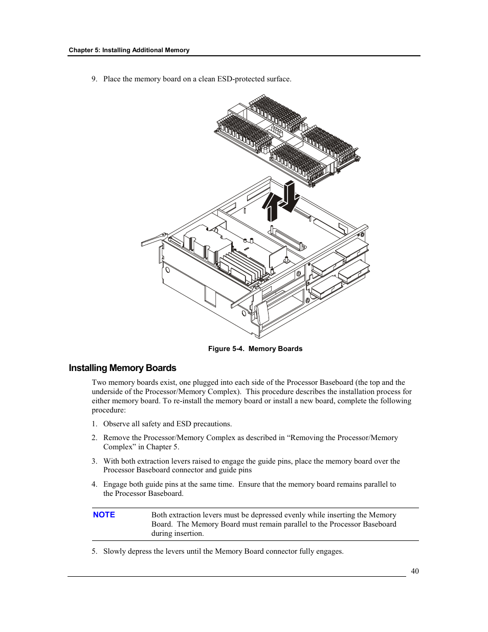 Installing memory boards | HP Integrity rx4610 Server User Manual | Page 47 / 201