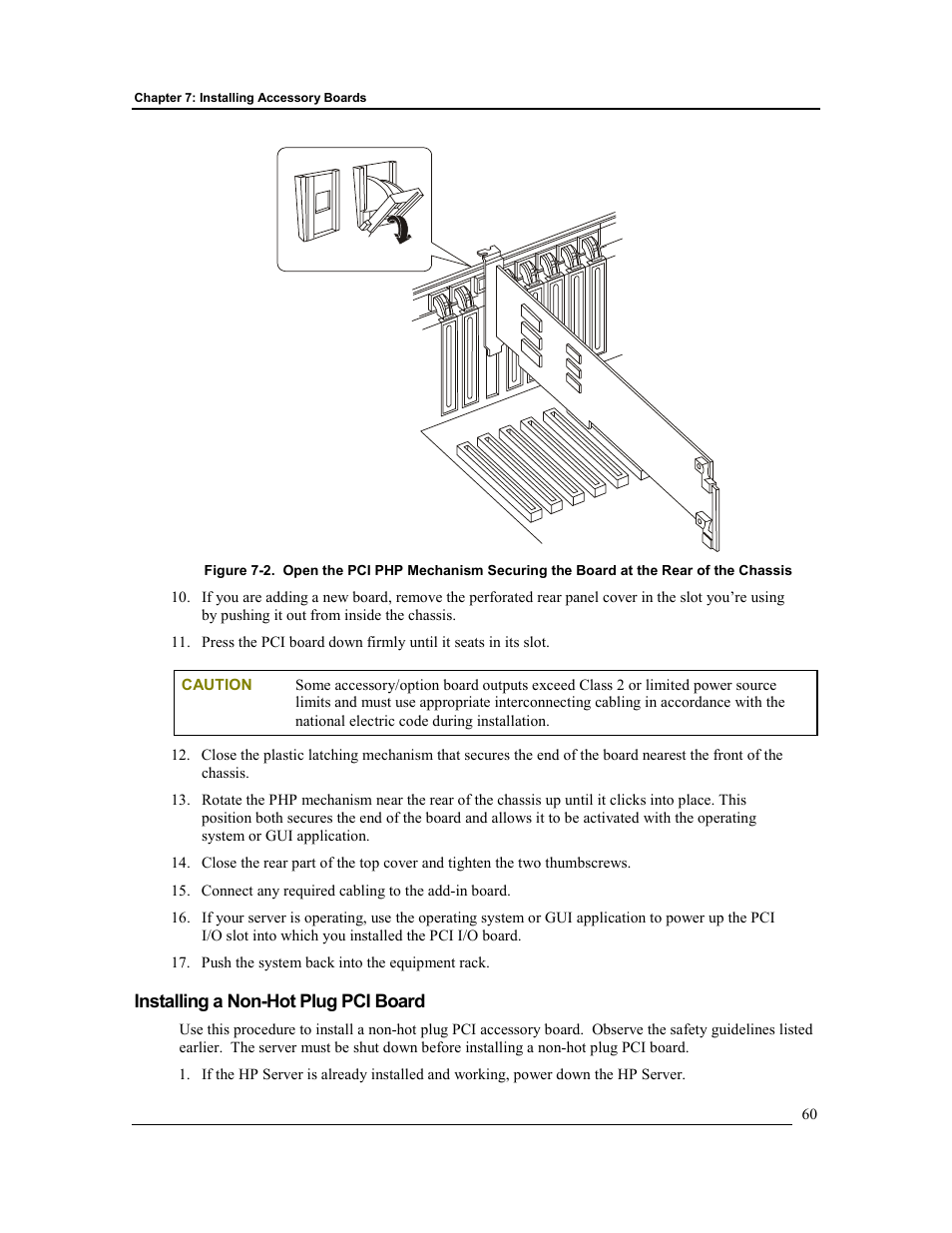 Installing a non-hot plug pci board | HP Integrity rx4610 Server User Manual | Page 67 / 201