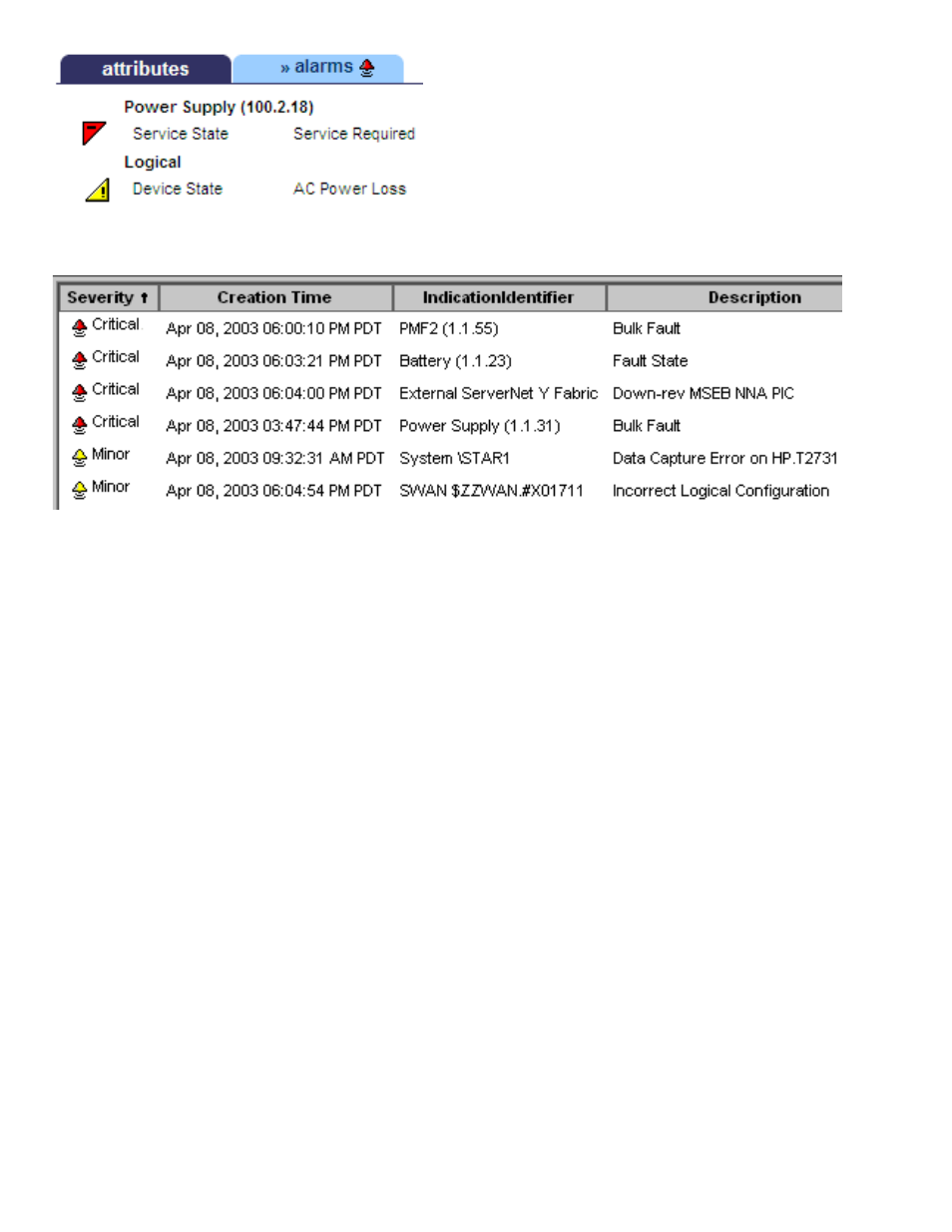 Alarm severity, Using the browser's find feature, Using the | Browser's find feature | HP NonStop G-Series User Manual | Page 43 / 307