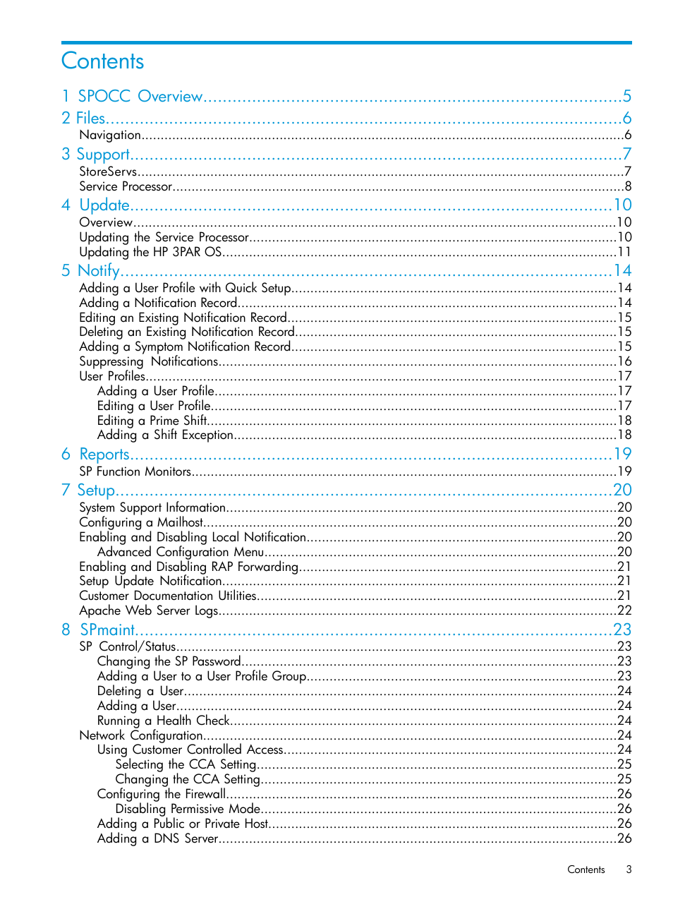 HP 3PAR Service Processors User Manual | Page 3 / 39