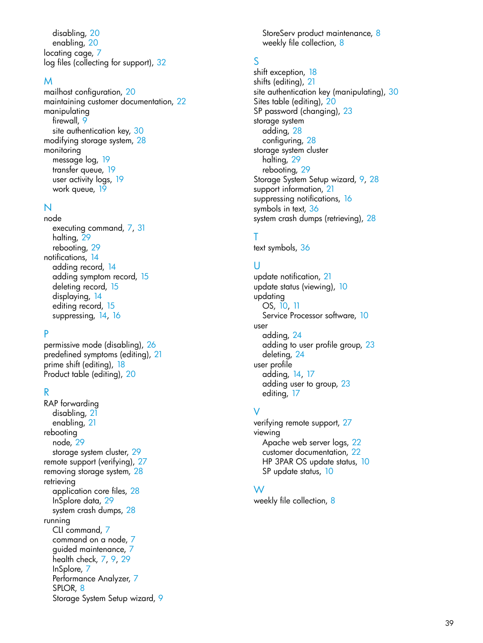 HP 3PAR Service Processors User Manual | Page 39 / 39