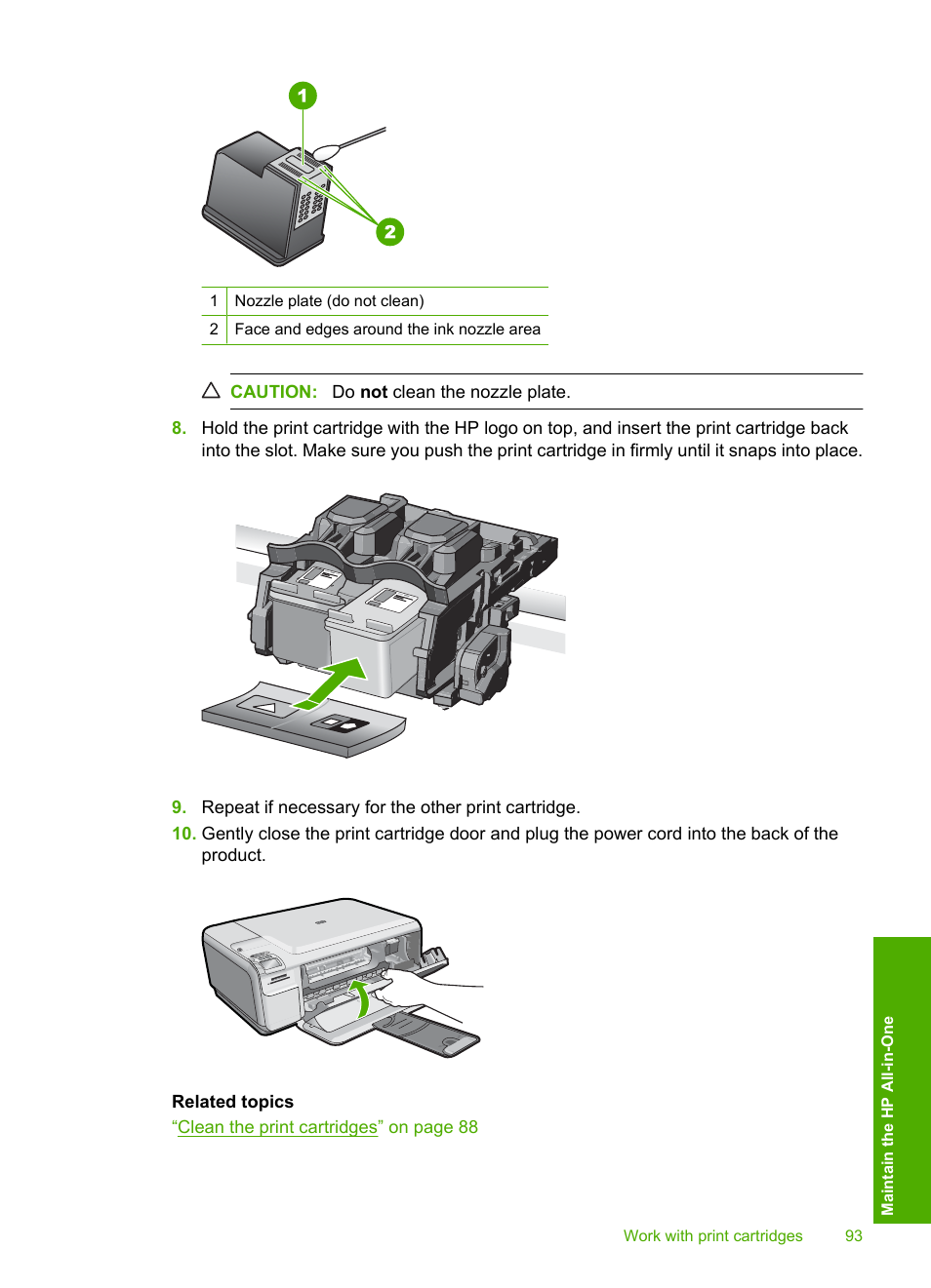 HP Photosmart C4580 All-in-One Printer User Manual | Page 96 / 261