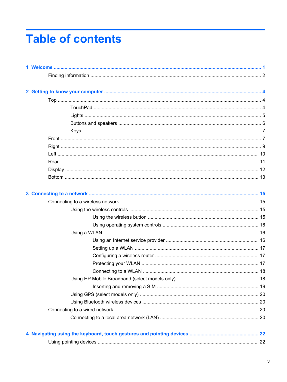 HP ZBook 17 Mobile Workstation User Manual | Page 5 / 111
