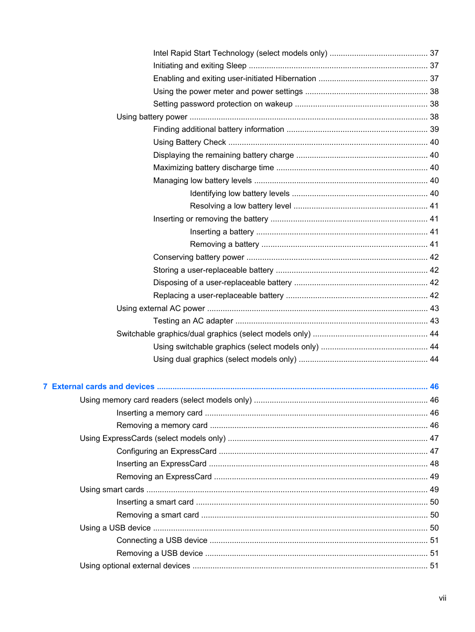 HP ZBook 17 Mobile Workstation User Manual | Page 7 / 111