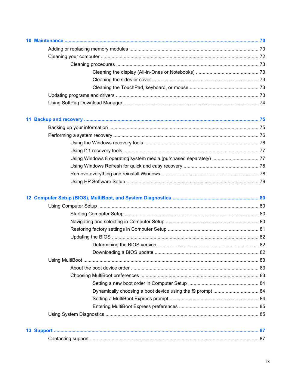 HP ZBook 17 Mobile Workstation User Manual | Page 9 / 111