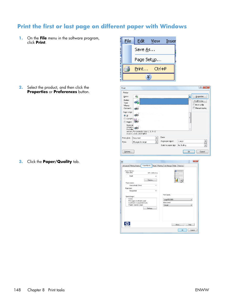 HP Color LaserJet Enterprise CM4540 MFP series User Manual | Page 168 / 386