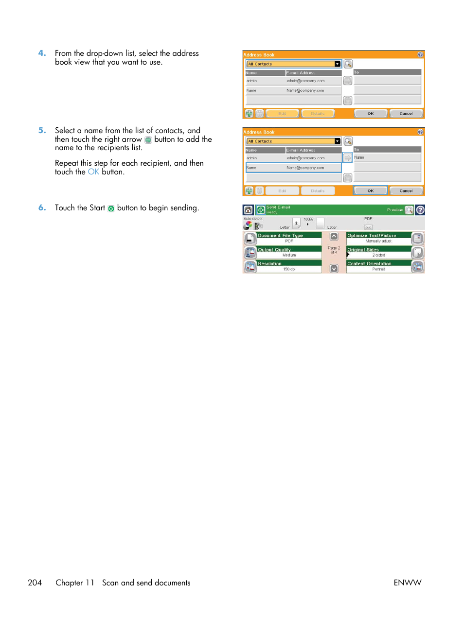 HP Color LaserJet Enterprise CM4540 MFP series User Manual | Page 224 / 386