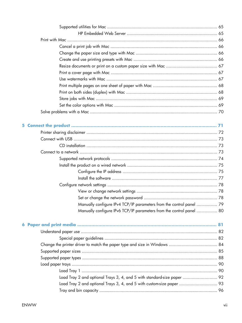 HP Color LaserJet Enterprise CM4540 MFP series User Manual | Page 9 / 386