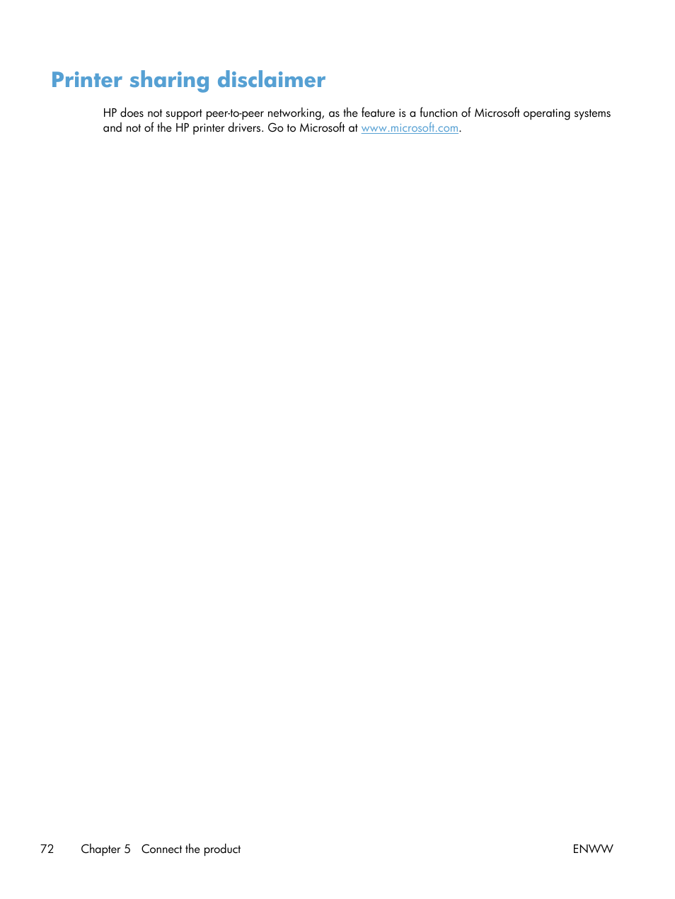 Printer sharing disclaimer | HP Color LaserJet Enterprise CM4540 MFP series User Manual | Page 92 / 386