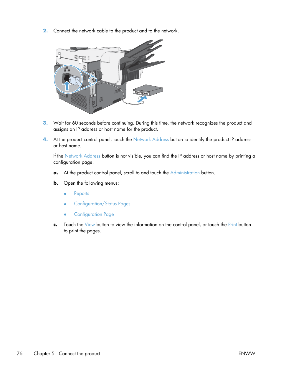 HP Color LaserJet Enterprise CM4540 MFP series User Manual | Page 96 / 386