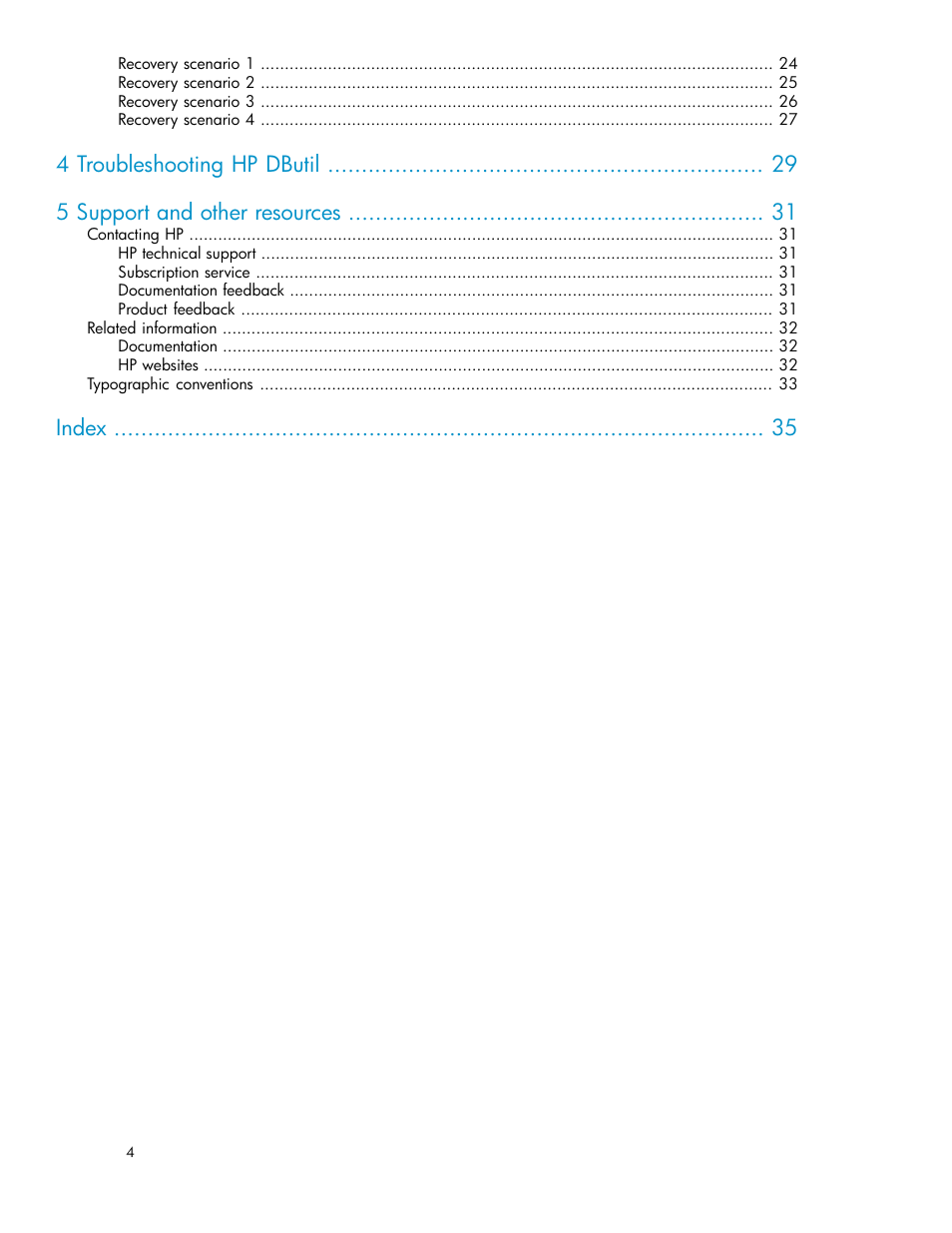 Index | HP P6000 Continuous Access Software User Manual | Page 4 / 36