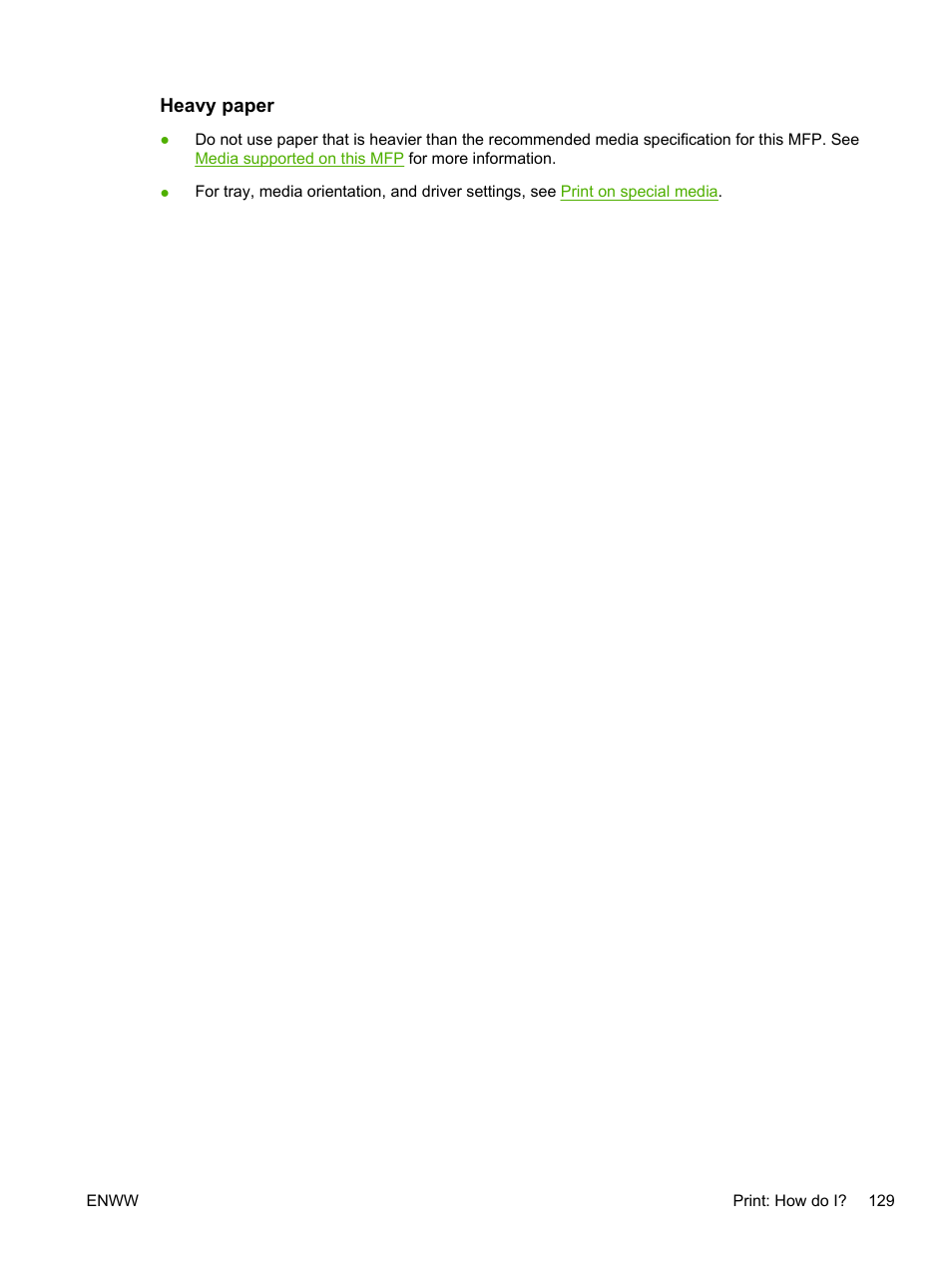 Heavy paper | HP Color LaserJet CM1015CM1017 Multifunction Printer series User Manual | Page 143 / 264