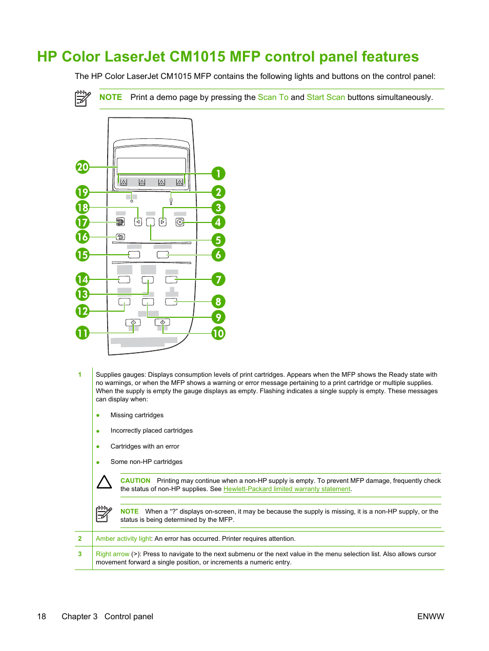 HP Color LaserJet CM1015CM1017 Multifunction Printer series User Manual | Page 32 / 264