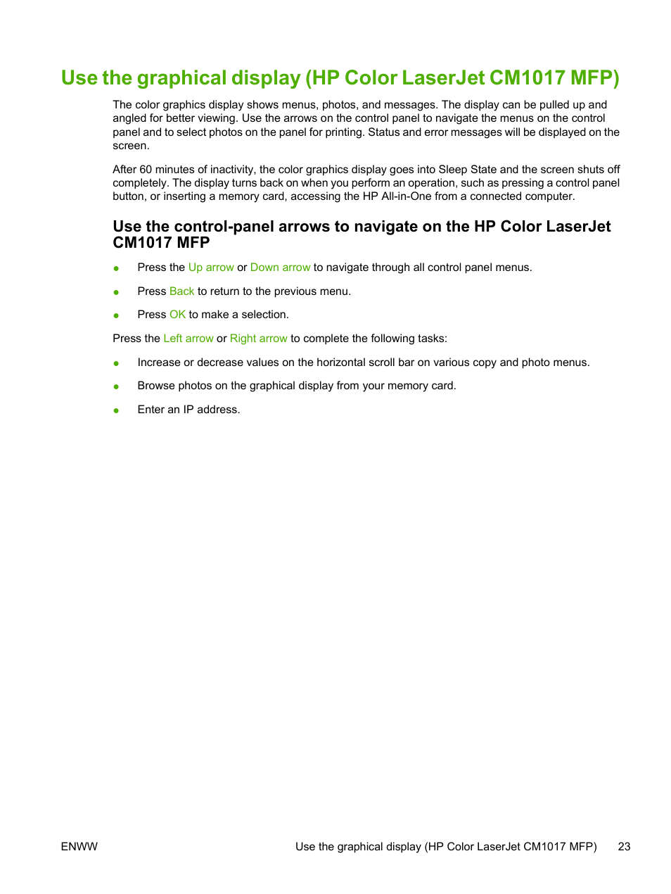 HP Color LaserJet CM1015CM1017 Multifunction Printer series User Manual | Page 37 / 264
