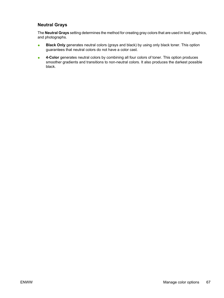 Neutral grays | HP Color LaserJet CM1015CM1017 Multifunction Printer series User Manual | Page 81 / 264