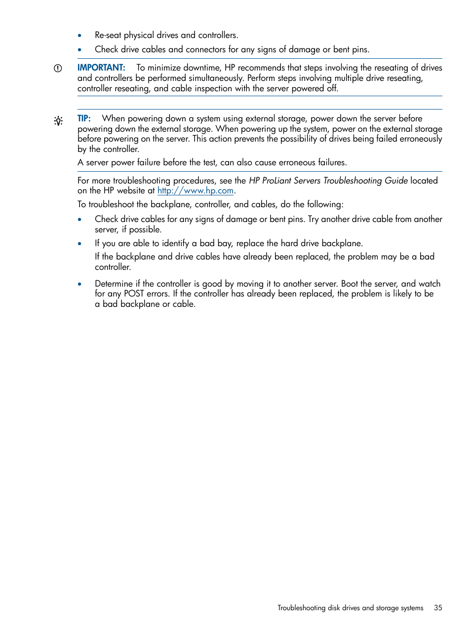 HP Insight Diagnostics Software User Manual | Page 35 / 41