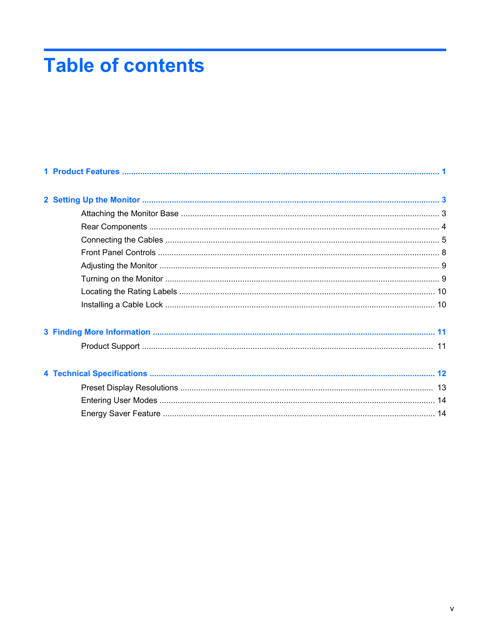 HP ProDisplay P231 23-inch LED Backlit Monitor User Manual | Page 5 / 20