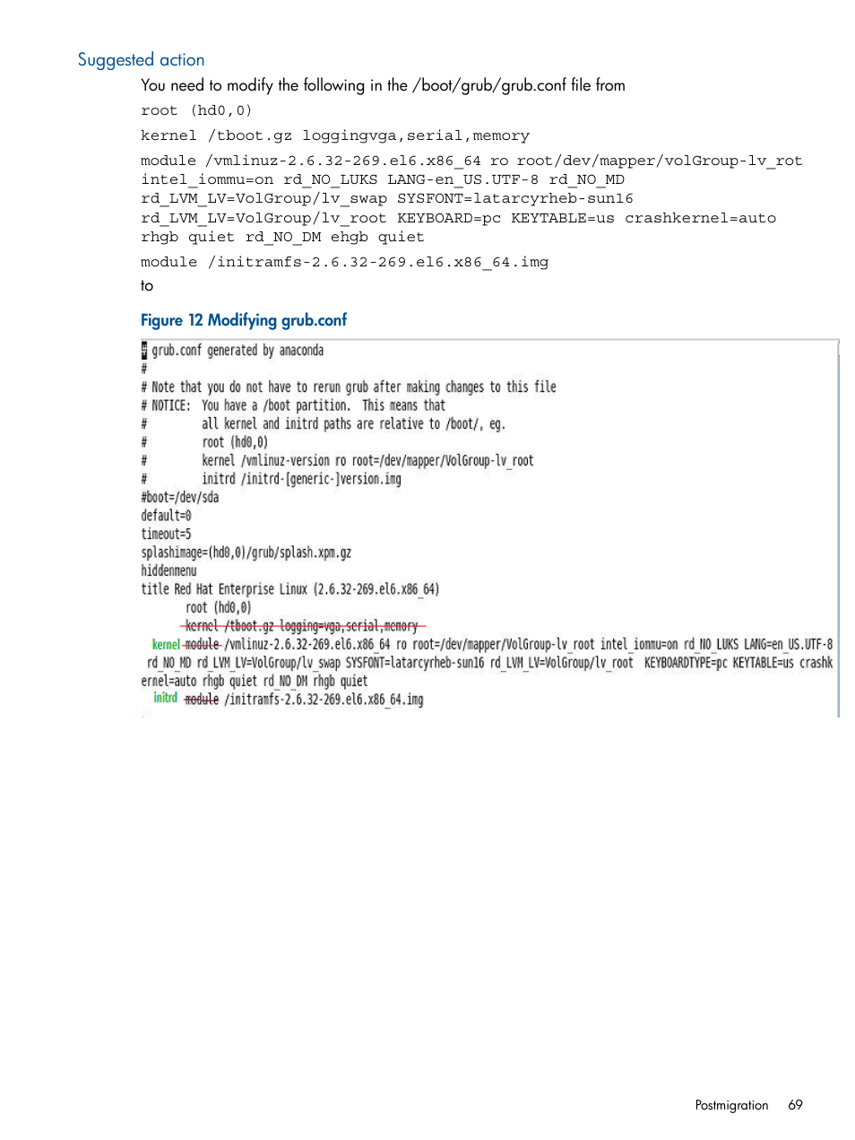 Suggested action | HP Insight Control User Manual | Page 69 / 82