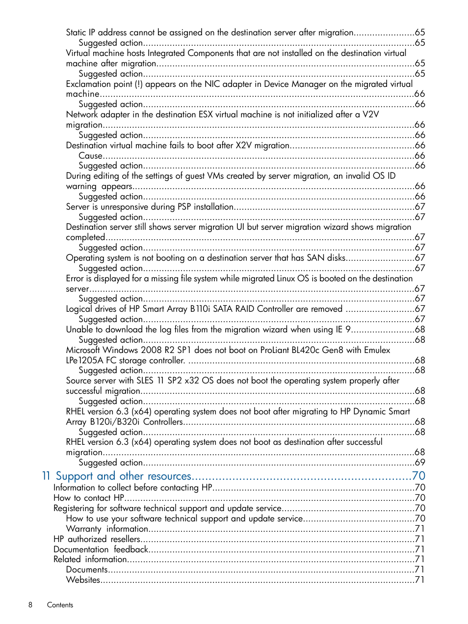 11 support and other resources | HP Insight Control User Manual | Page 8 / 82