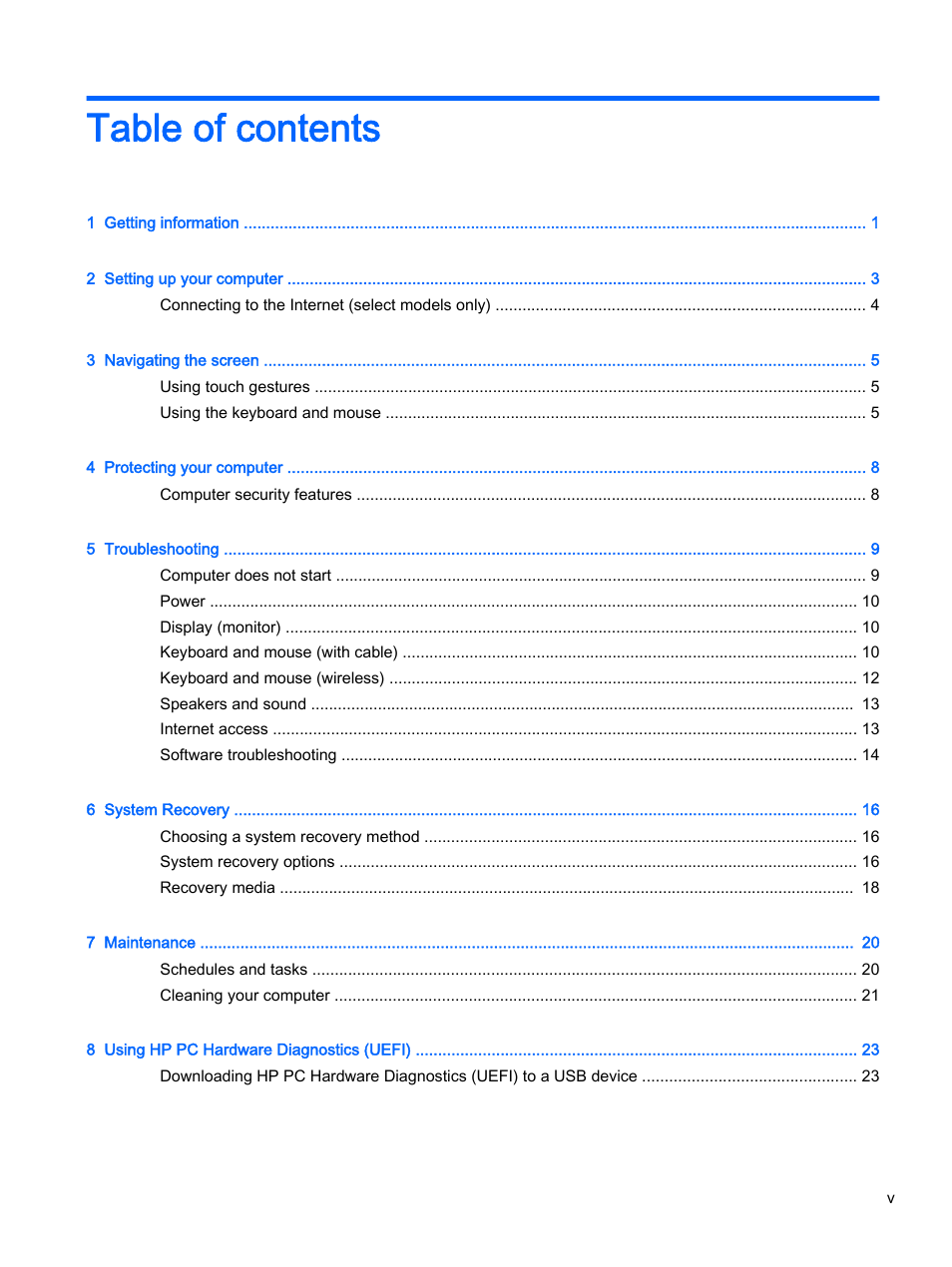 HP 18-5021 All-in-One Desktop PC User Manual | Page 5 / 33