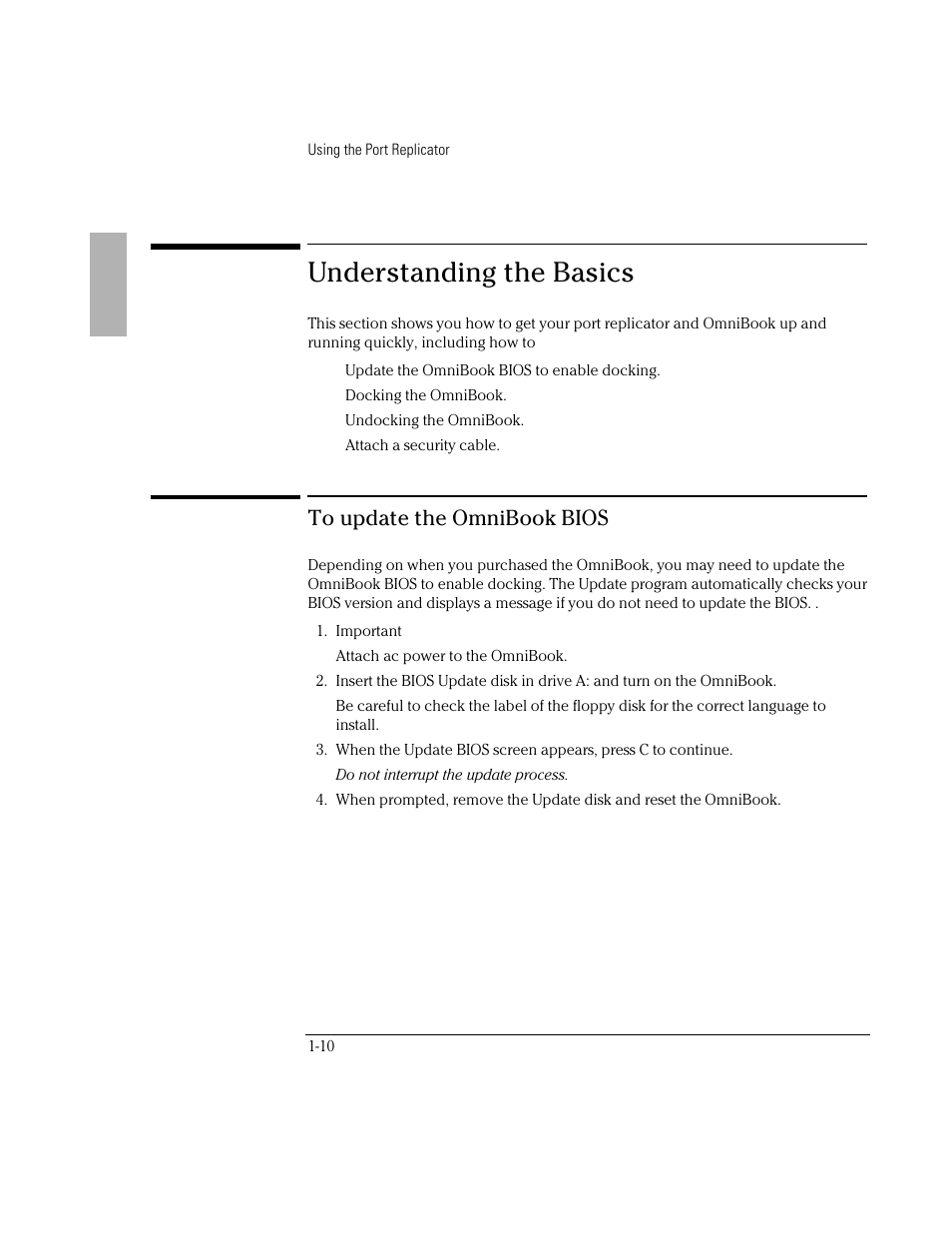 Understanding the basics | HP OmniBook 2000 Notebook PC User Manual | Page 10 / 32