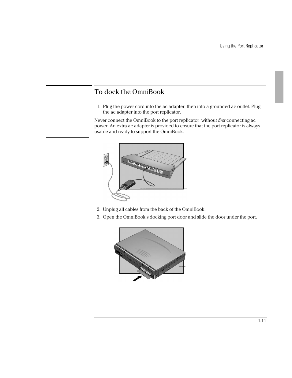 HP OmniBook 2000 Notebook PC User Manual | Page 11 / 32