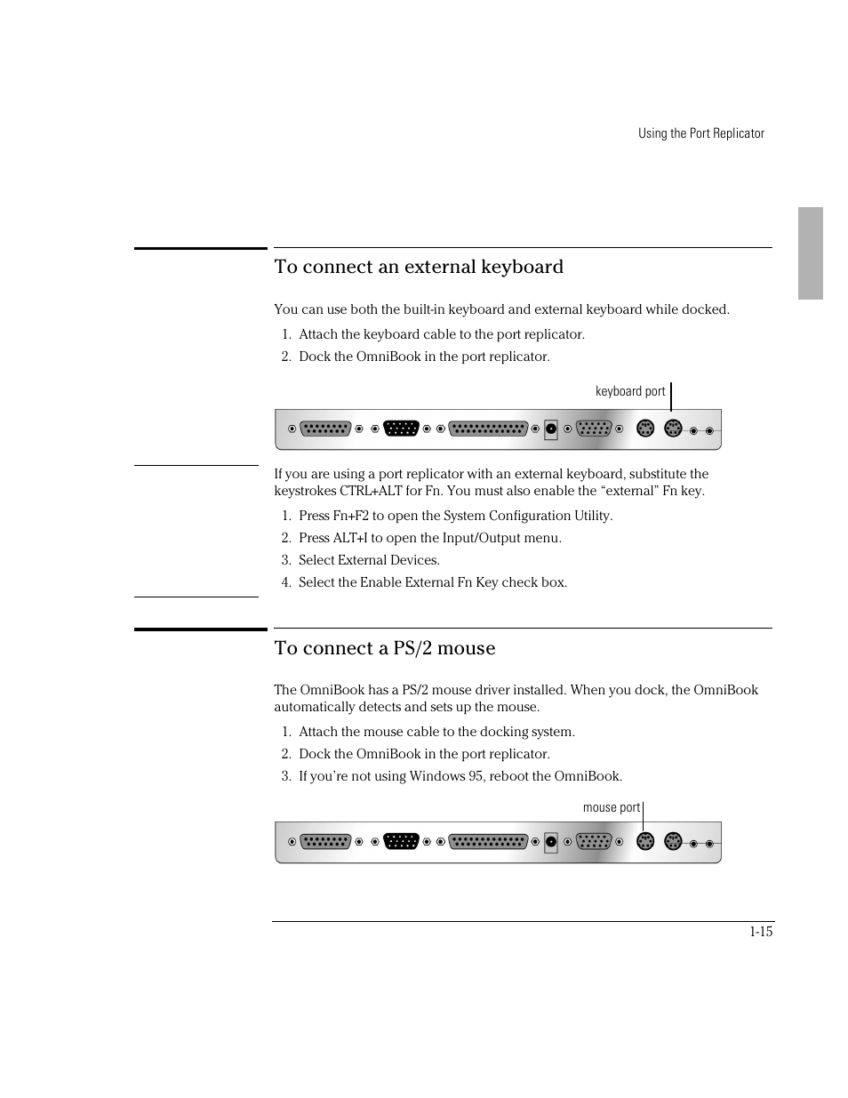 HP OmniBook 2000 Notebook PC User Manual | Page 15 / 32