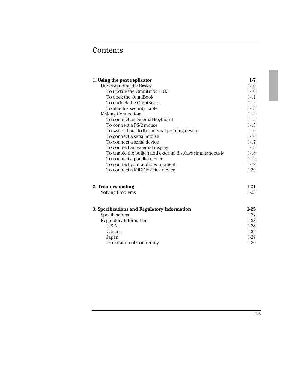 HP OmniBook 2000 Notebook PC User Manual | Page 5 / 32