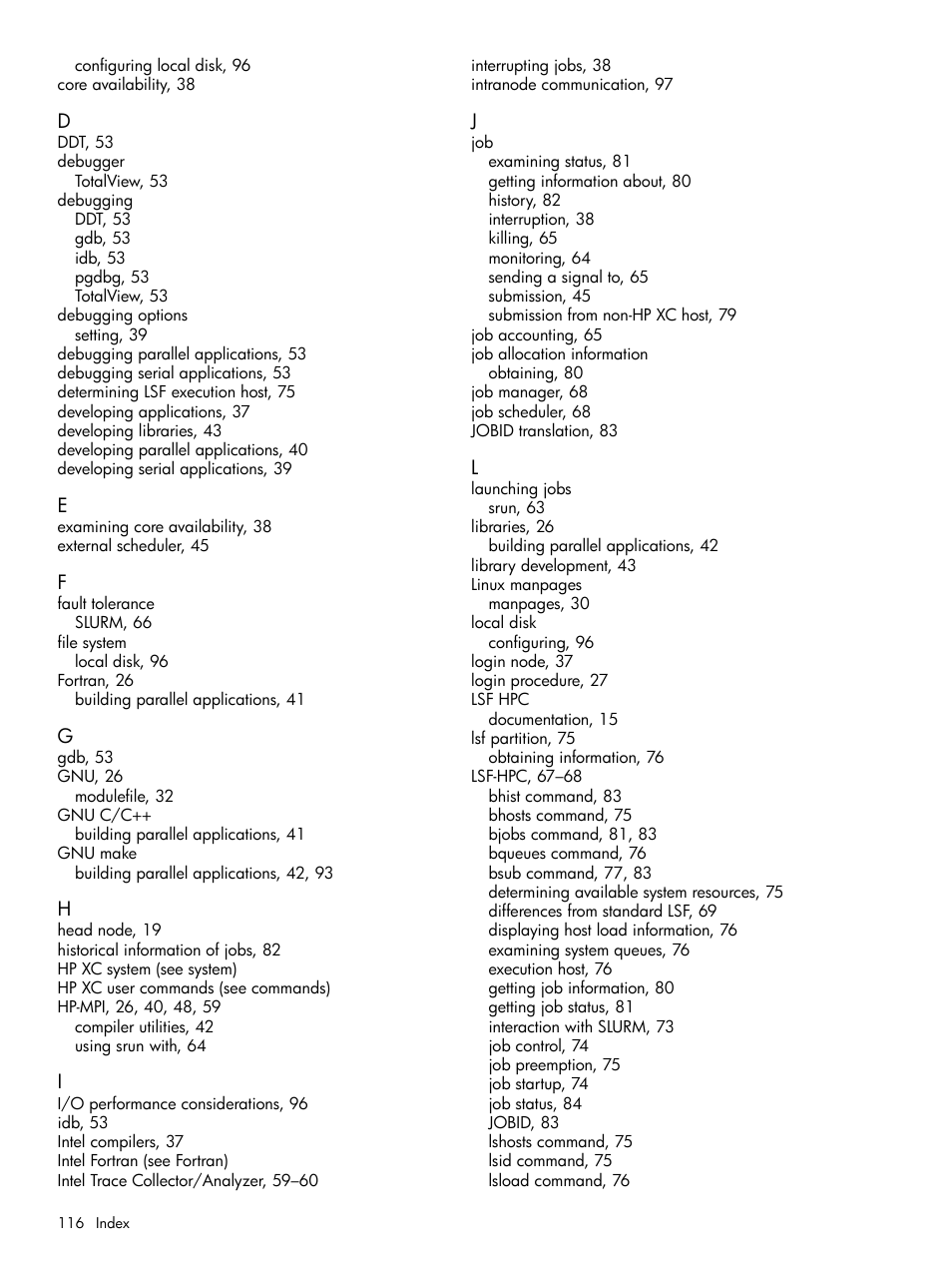 HP XC System 3.x Software User Manual | Page 116 / 118