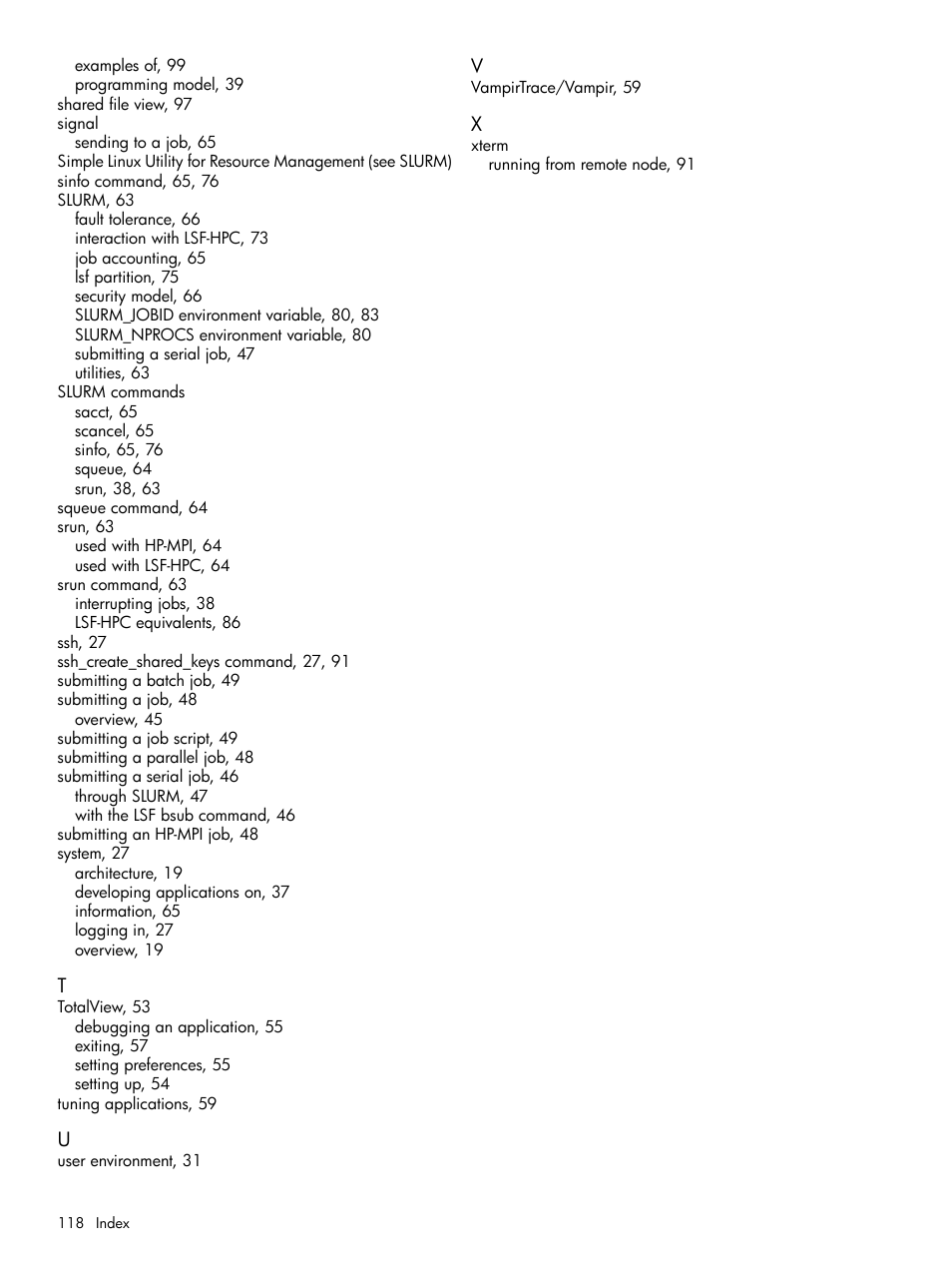 HP XC System 3.x Software User Manual | Page 118 / 118