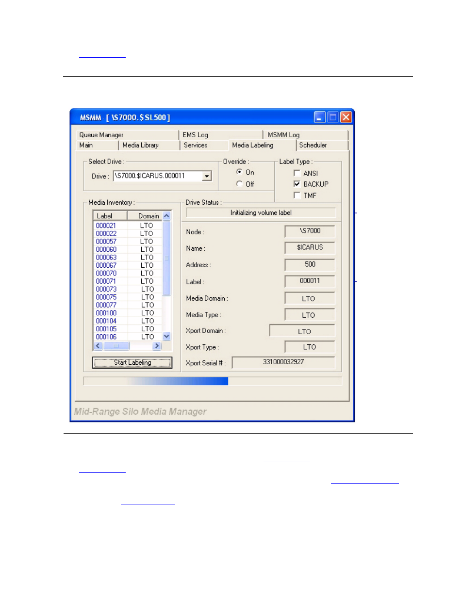 Figure 6-12, Initializing volume label | HP NonStop G-Series User Manual | Page 100 / 216