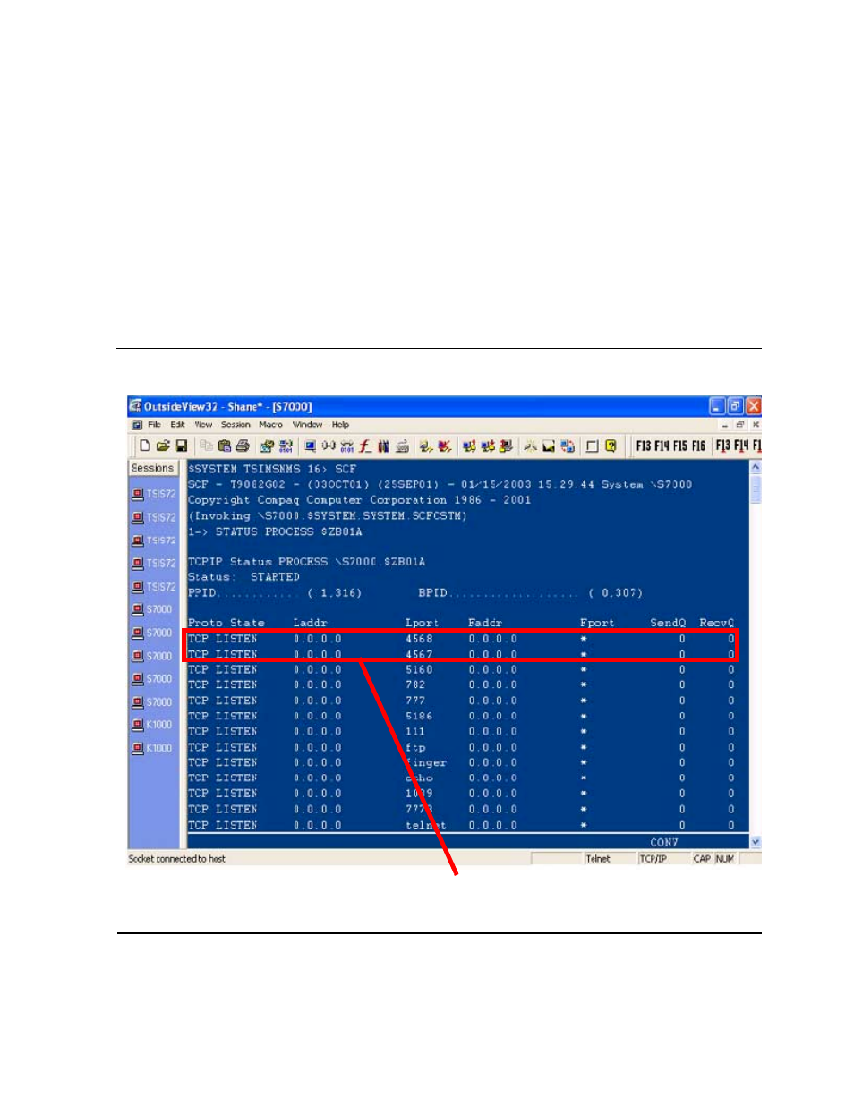 Verifying the host port number, Figure 3-28 | HP NonStop G-Series User Manual | Page 61 / 216