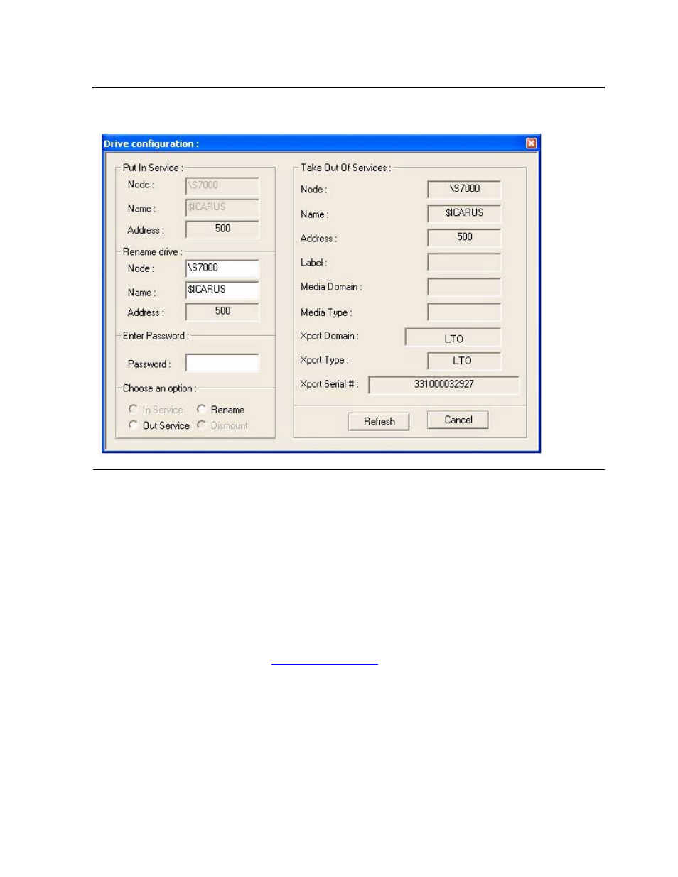 Figure 6-9, Drive configuration dialog box, Appe | HP NonStop G-Series User Manual | Page 96 / 216