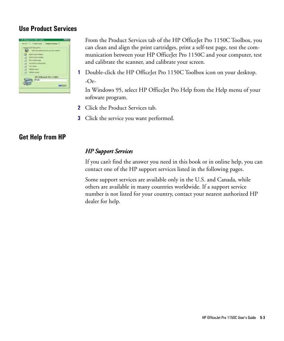 HP Officejet Pro 1150cse All-in-One Printer User Manual | Page 50 / 74