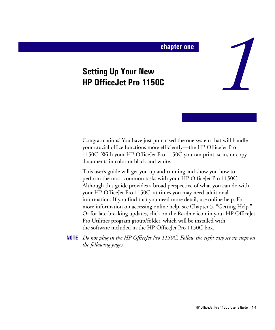 HP Officejet Pro 1150cse All-in-One Printer User Manual | Page 6 / 74