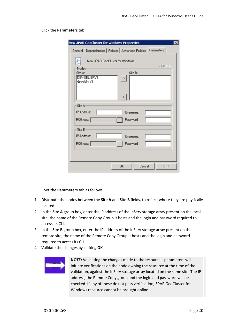 HP 3PAR Geocluster Software User Manual | Page 20 / 49