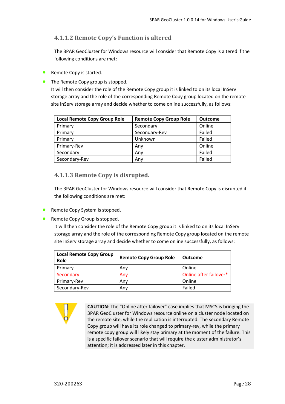 HP 3PAR Geocluster Software User Manual | Page 28 / 49