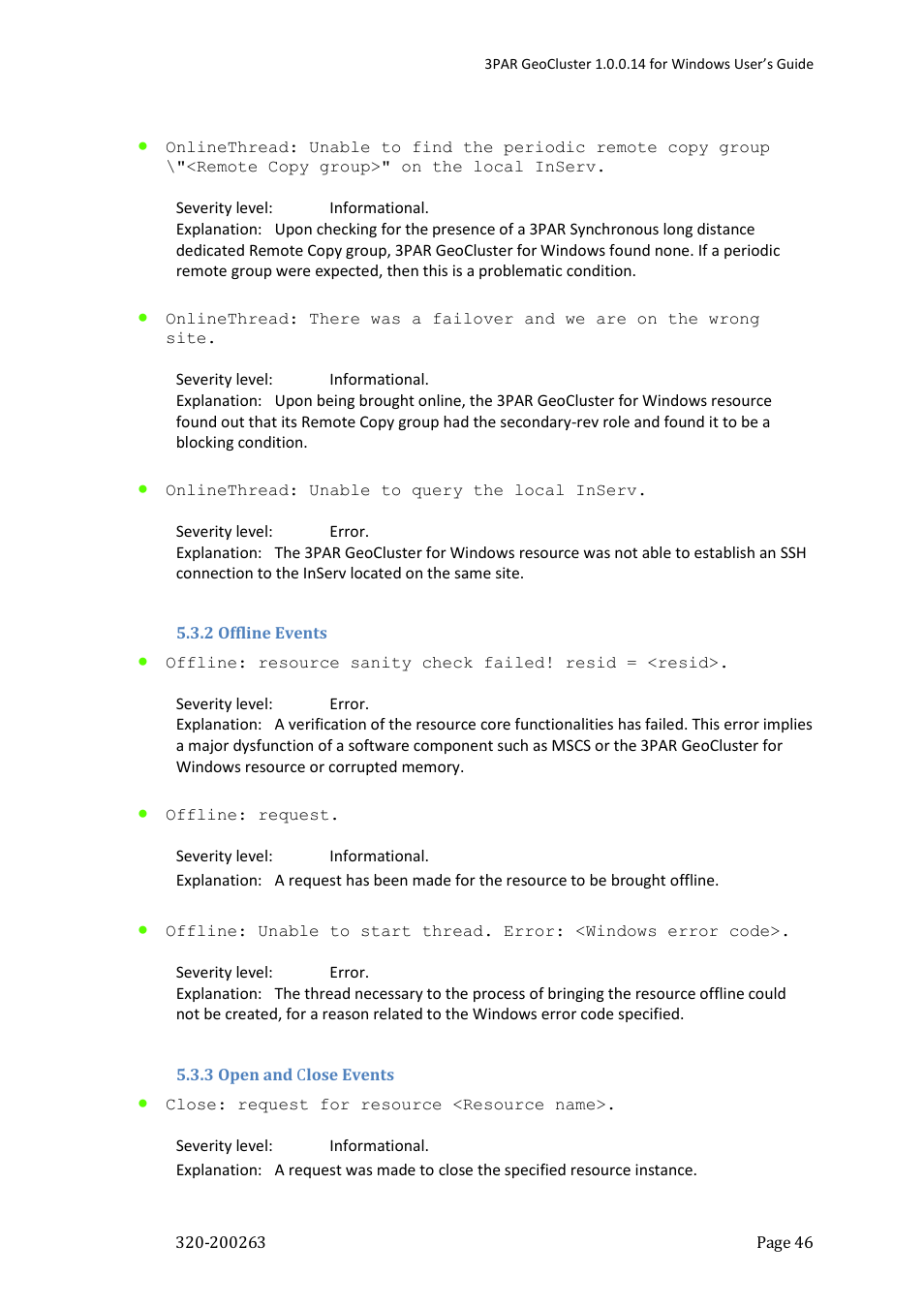 HP 3PAR Geocluster Software User Manual | Page 46 / 49