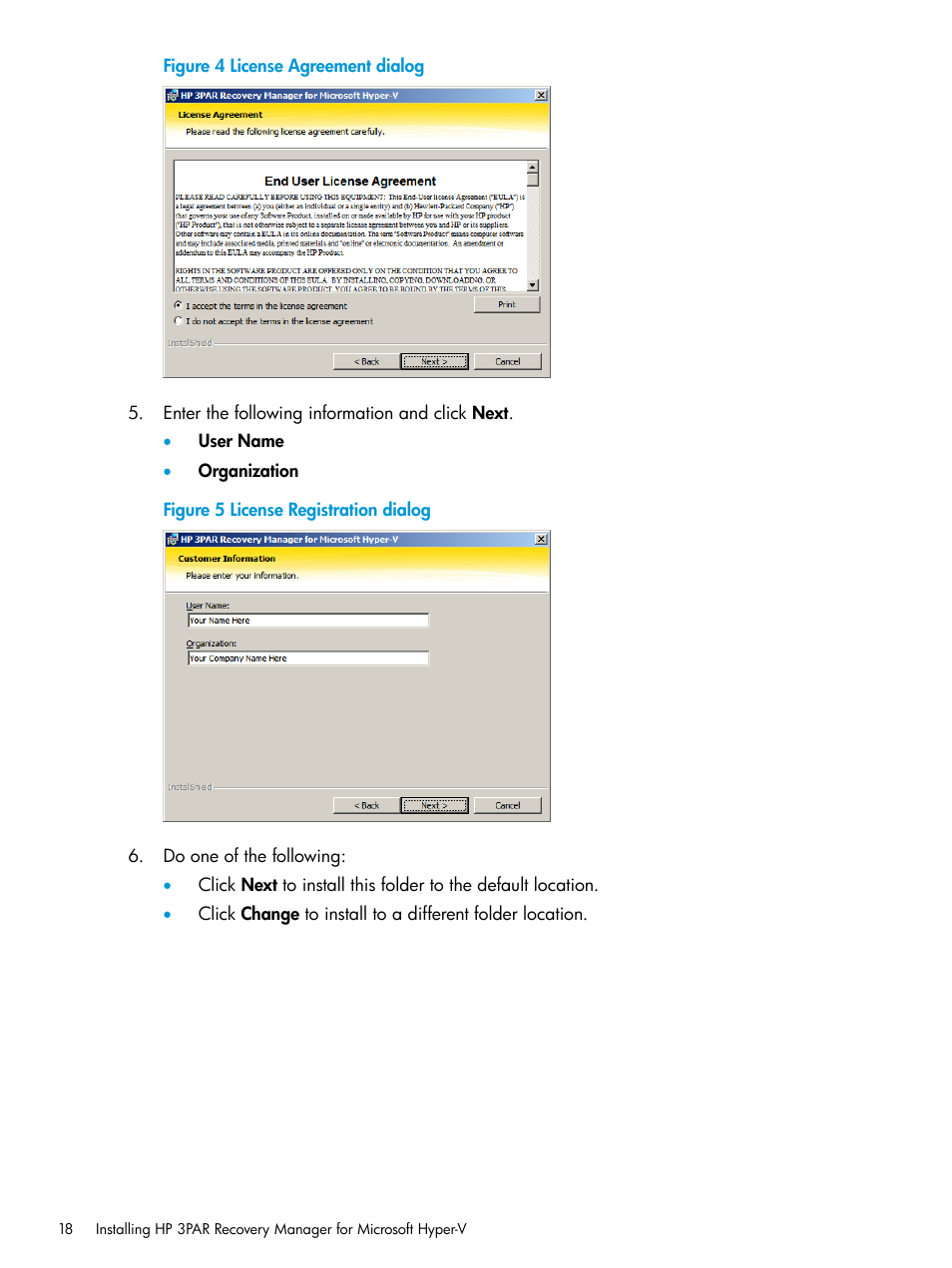 HP 3PAR Application Software Suite for Microsoft Hyper-V User Manual | Page 18 / 106