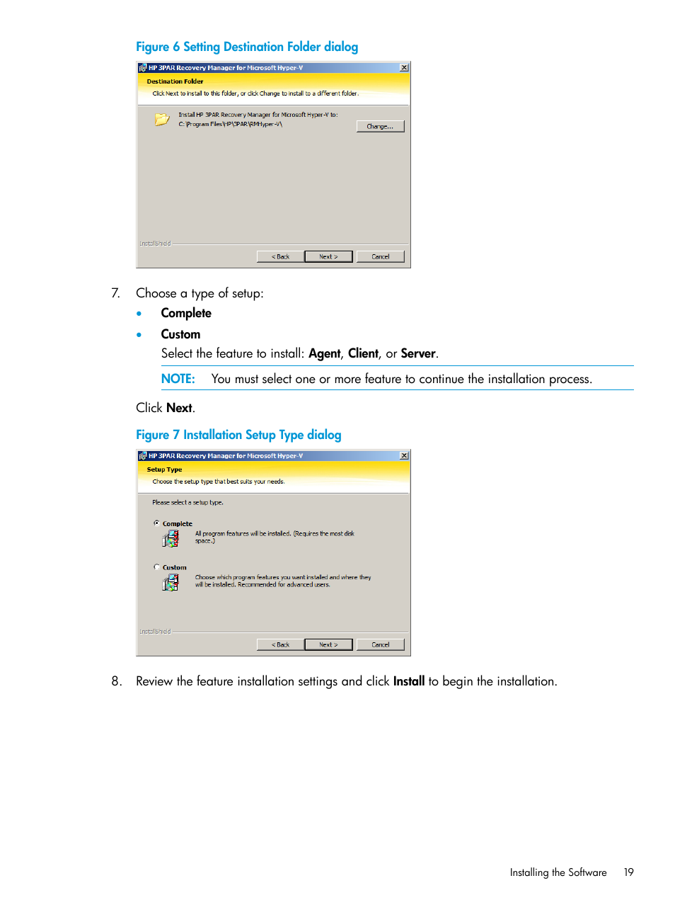 HP 3PAR Application Software Suite for Microsoft Hyper-V User Manual | Page 19 / 106