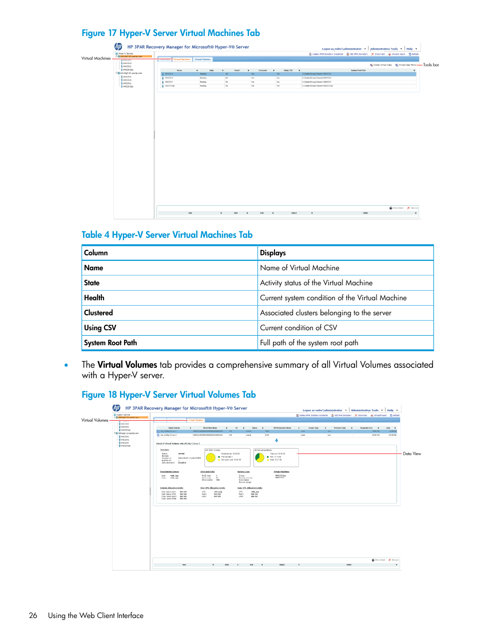 HP 3PAR Application Software Suite for Microsoft Hyper-V User Manual | Page 26 / 106