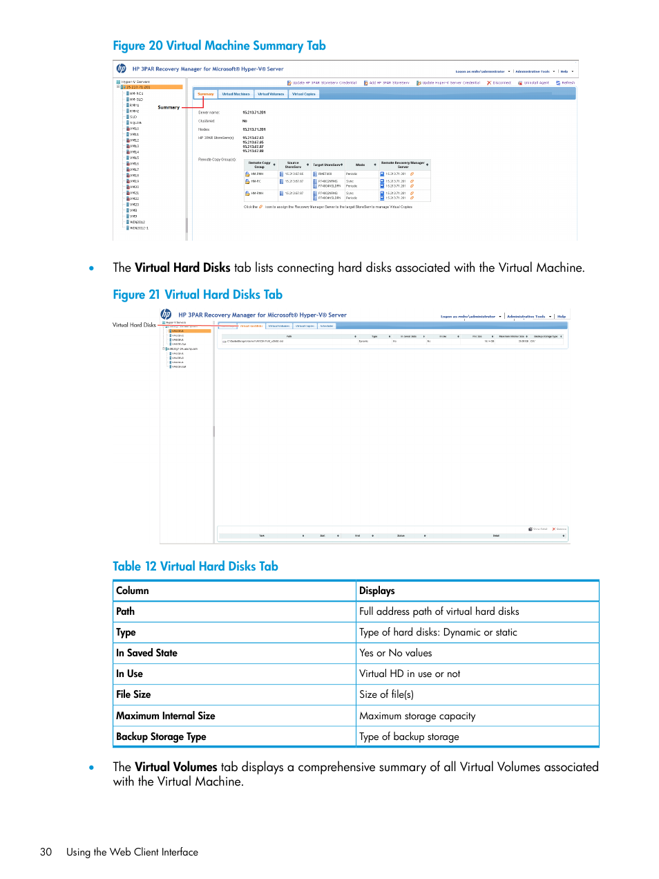 HP 3PAR Application Software Suite for Microsoft Hyper-V User Manual | Page 30 / 106