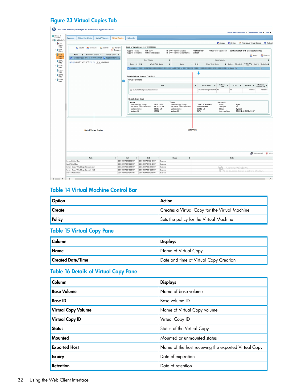 HP 3PAR Application Software Suite for Microsoft Hyper-V User Manual | Page 32 / 106