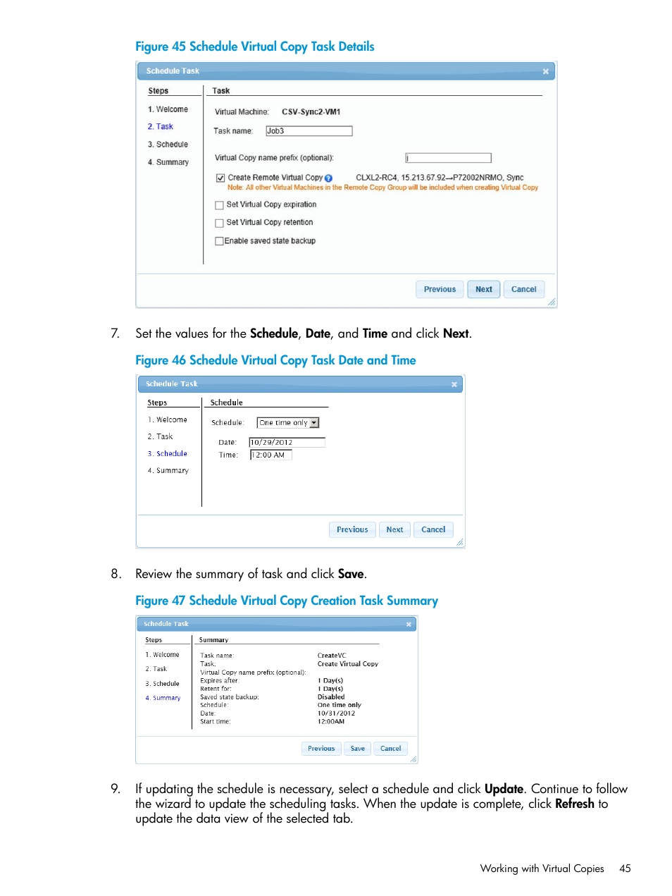 HP 3PAR Application Software Suite for Microsoft Hyper-V User Manual | Page 45 / 106