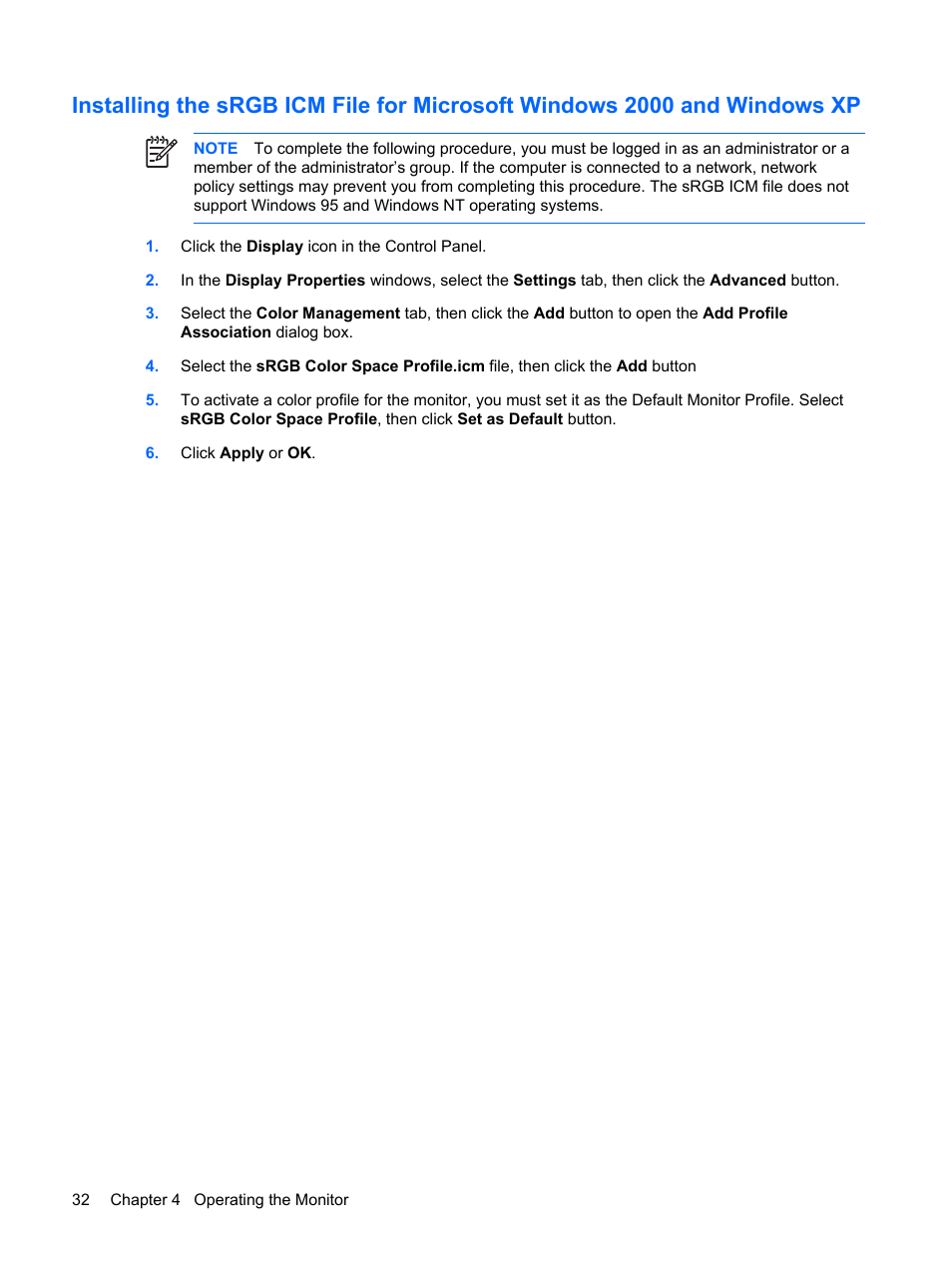 HP L2045w 20-inch Widescreen LCD Monitor User Manual | Page 38 / 52