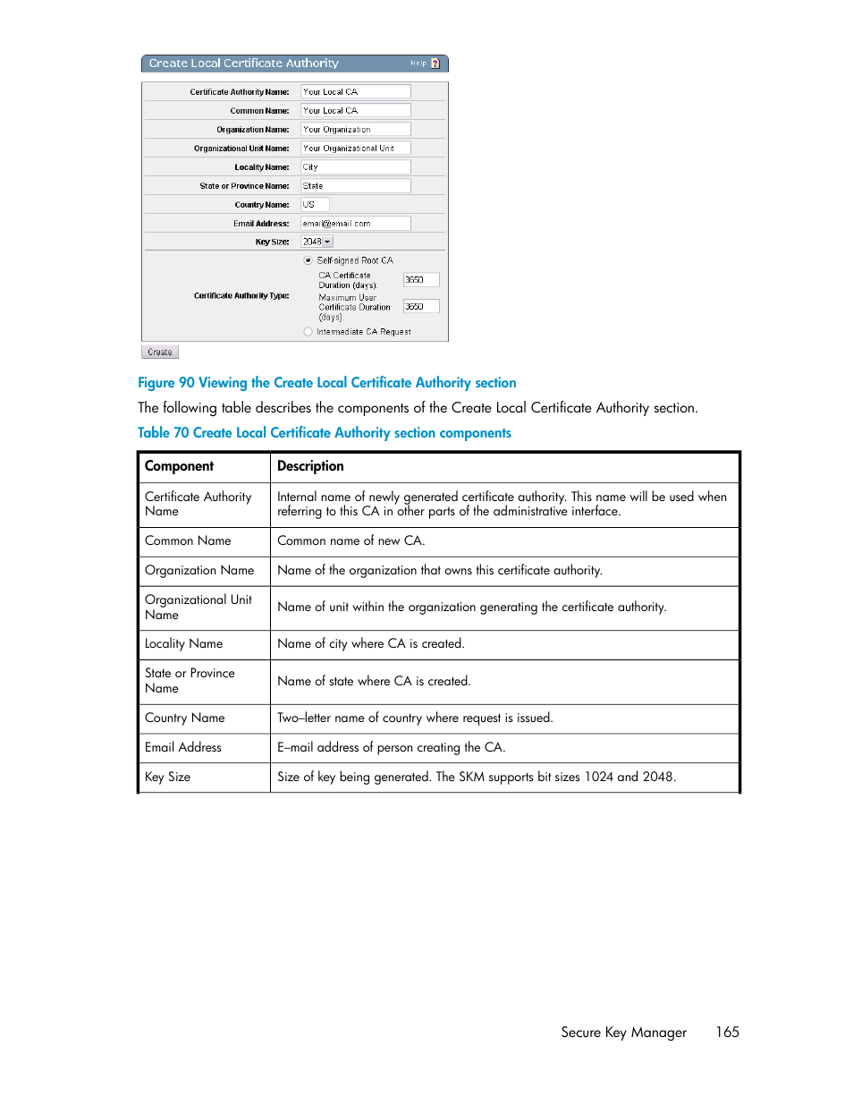 HP Secure Key Manager User Manual | Page 165 / 352