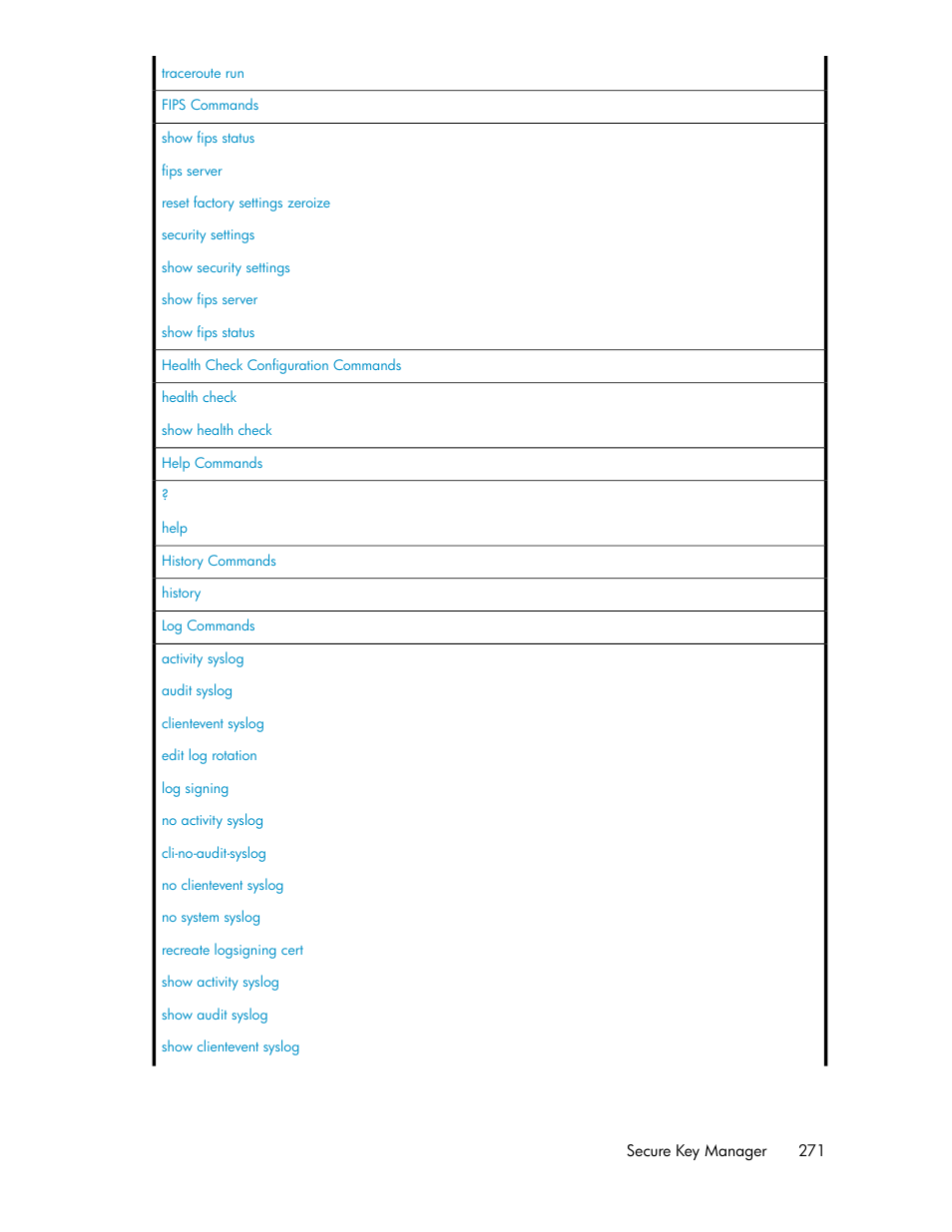 HP Secure Key Manager User Manual | Page 271 / 352