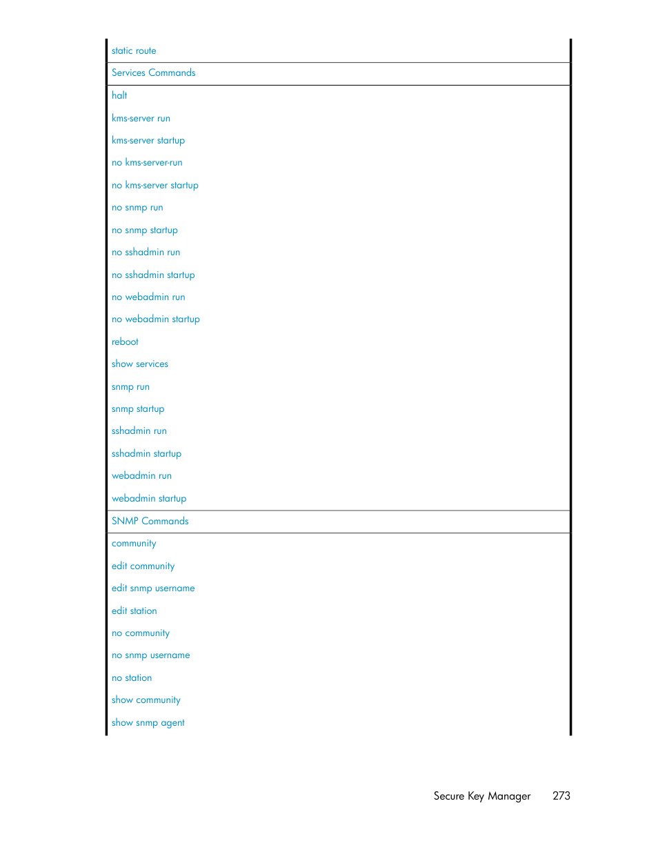 HP Secure Key Manager User Manual | Page 273 / 352