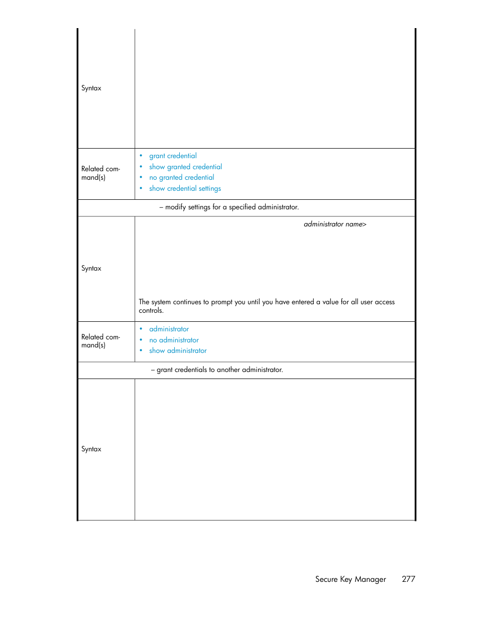 HP Secure Key Manager User Manual | Page 277 / 352